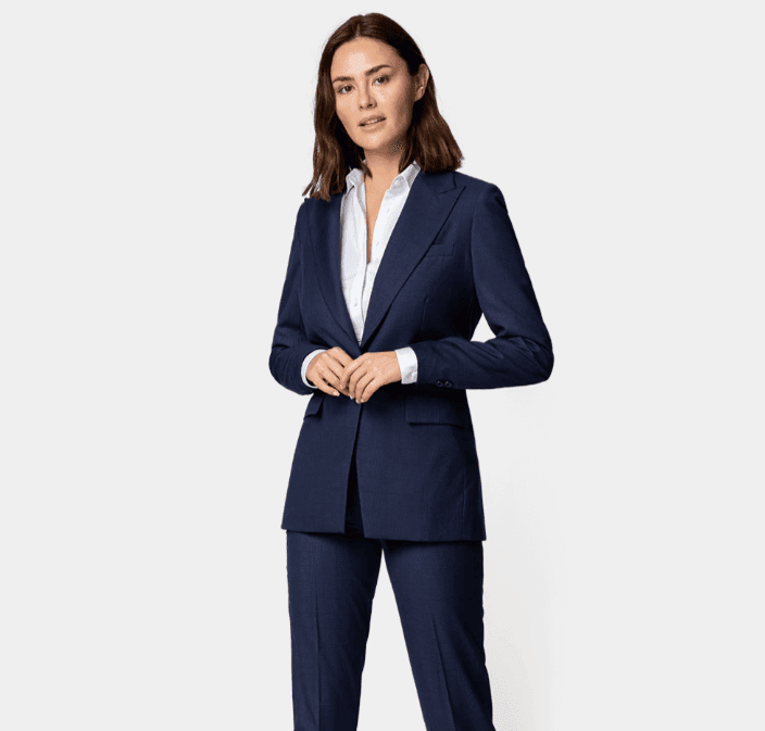 Women Blue Suit